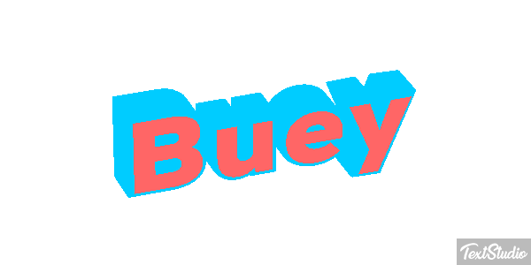 Buey Efecto de texto