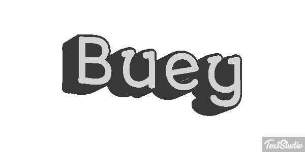 Buey Efecto de texto