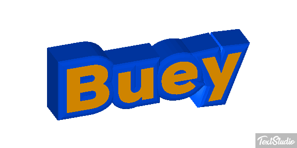 Buey Efecto de texto