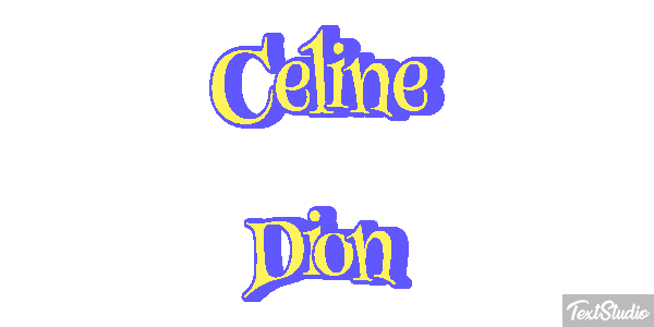 Celine Dion Efeito do texto