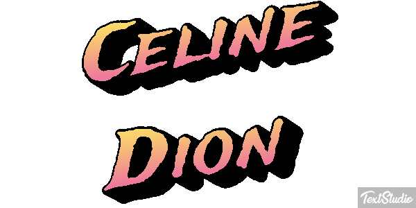 Celine Dion Efeito do texto