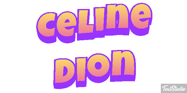 Celine Dion Efeito do texto