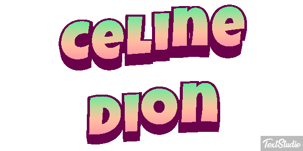 Celine Dion Efeito do texto