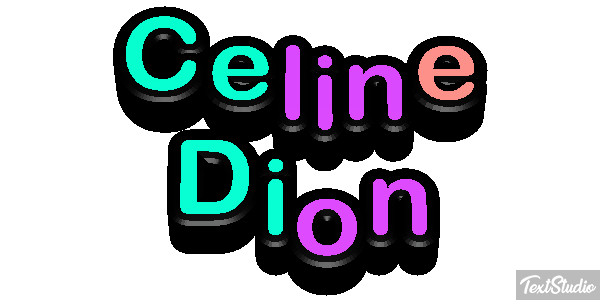 Celine Dion Efeito do texto