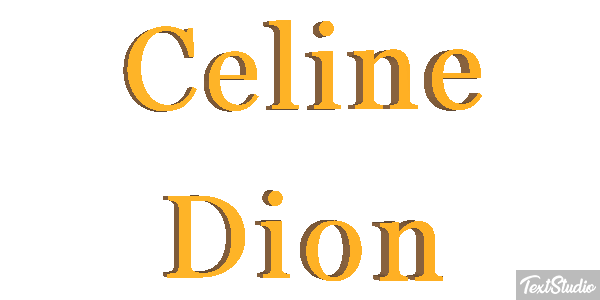 Celine Dion Efeito do texto