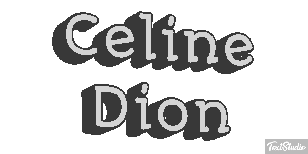 Celine Dion Efeito do texto