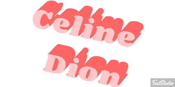 Celine Dion Efeito do texto