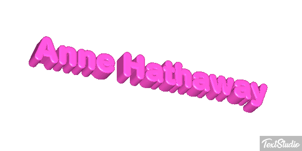 Anne Hathaway Texteffekt