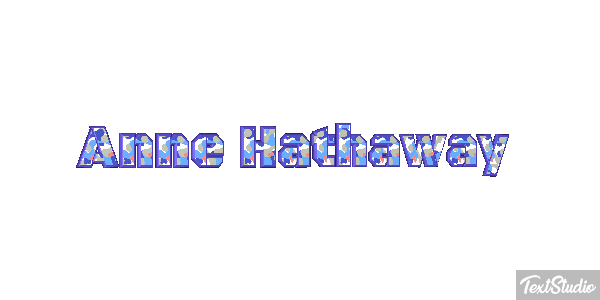 Anne Hathaway Texteffekt