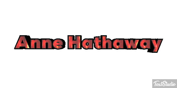 Anne Hathaway Texteffekt