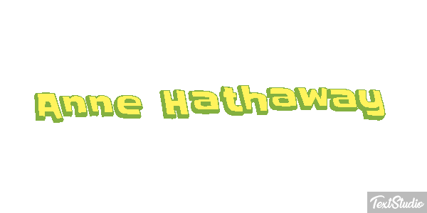 Anne Hathaway Texteffekt