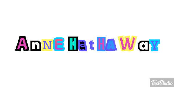 Anne Hathaway Texteffekt