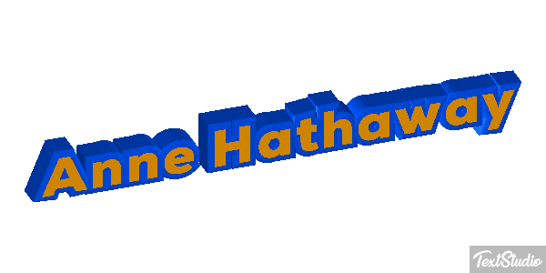 Anne Hathaway Texteffekt