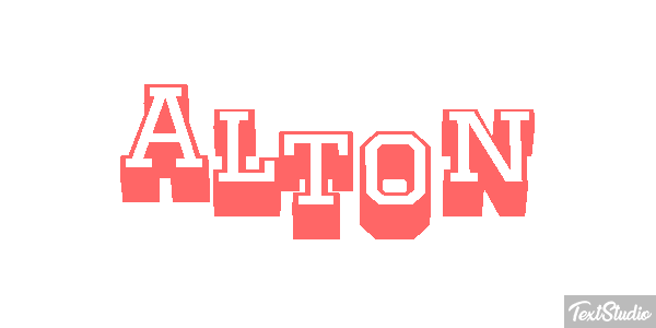 Alton Текстовый эффект