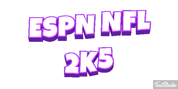 ESPN NFL 2K5 Text effect