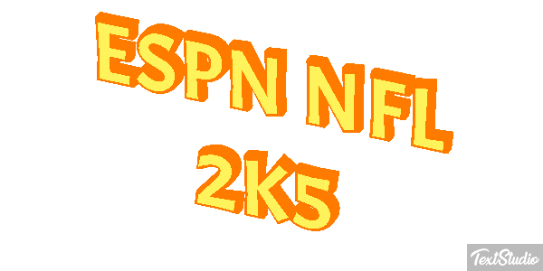 ESPN NFL 2K5 Text effect