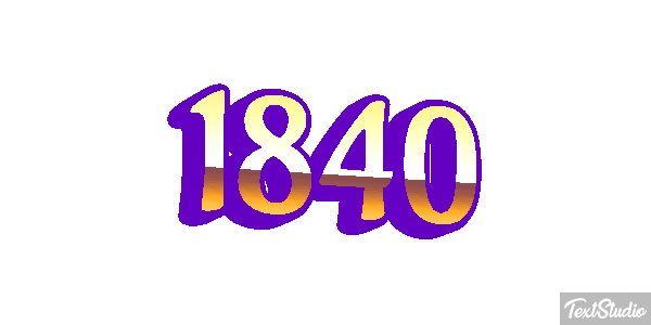 1840 Tekst effect