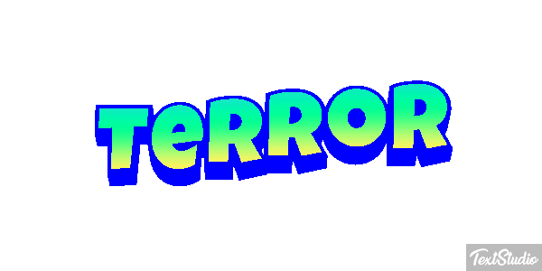 Terror Tekst effect
