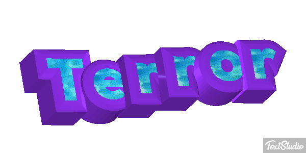 Terror Tekst effect
