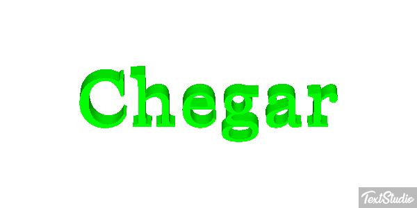 Chegar Efeito do texto
