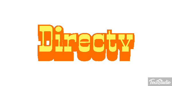 Directv Text effect