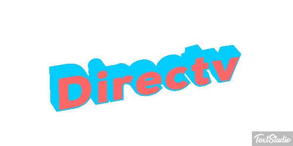 Directv Text effect