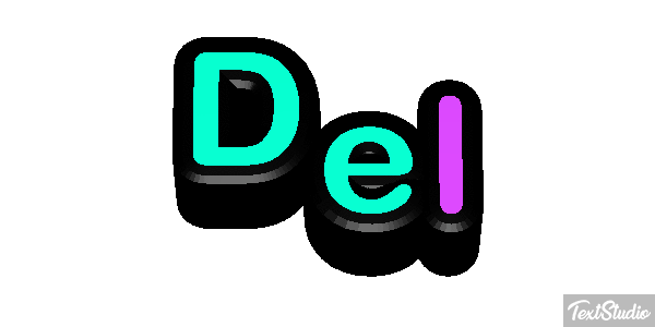 Del Efecto de texto