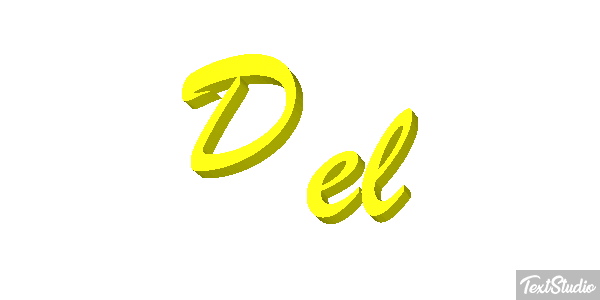 Del Efecto de texto