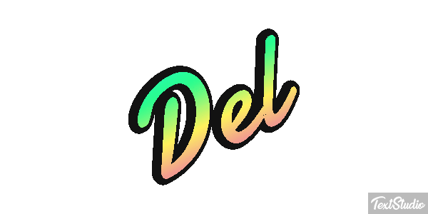 Del Efecto de texto