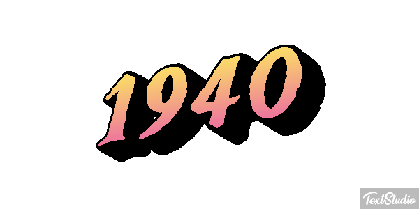 1940 Efekt tekstowy