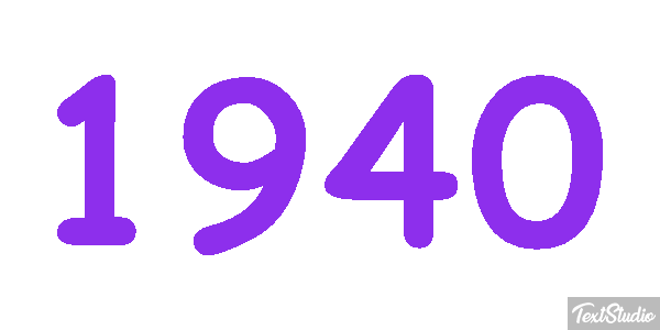 1940 Efekt tekstowy