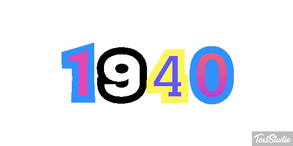 1940 Efekt tekstowy