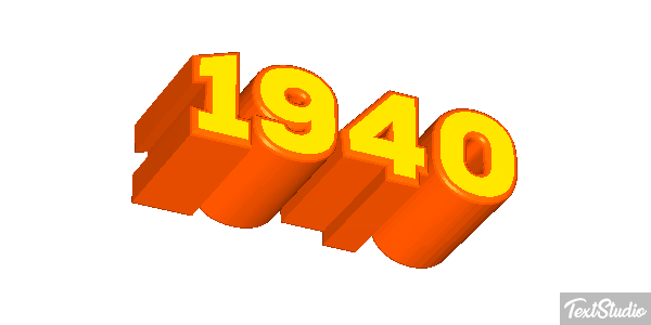 1940 Efekt tekstowy