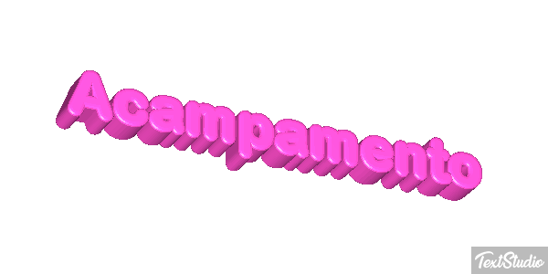 Acampamento Efeito do texto