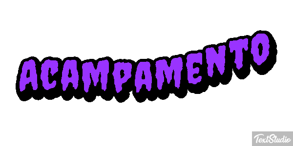 Acampamento Efeito do texto