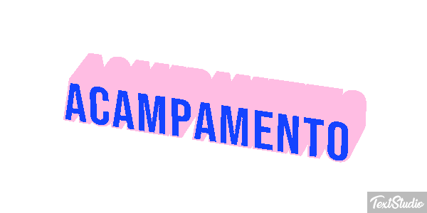 Acampamento Efeito do texto