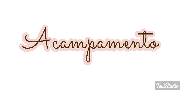 Acampamento Efeito do texto