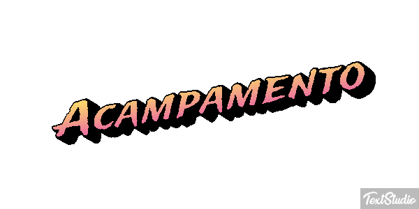 Acampamento Efeito do texto