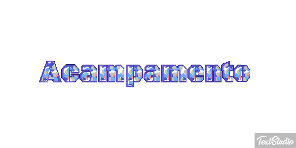 Acampamento Efeito do texto