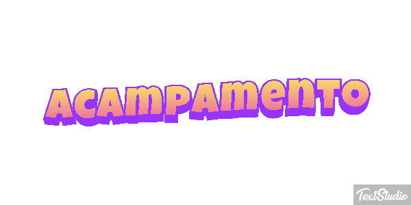 Acampamento Efeito do texto