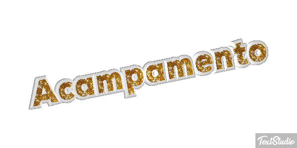 Acampamento Efeito do texto