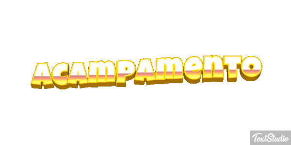 Acampamento Efeito do texto