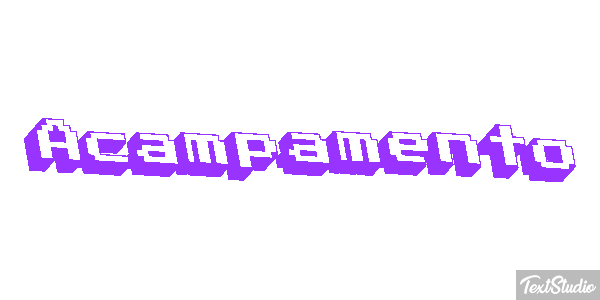 Acampamento Efeito do texto
