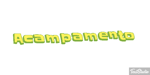 Acampamento Efeito do texto