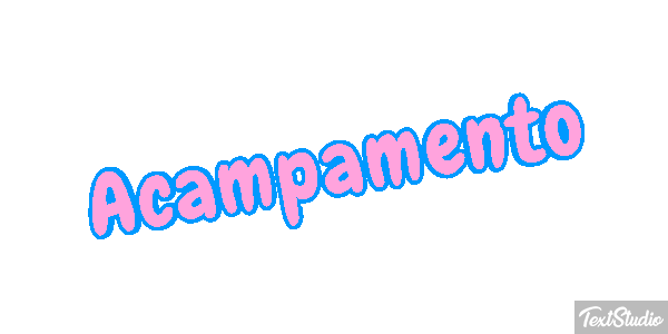 Acampamento Efeito do texto