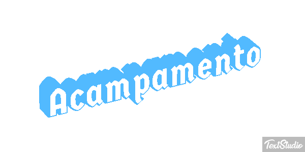 Acampamento Efeito do texto