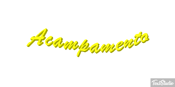 Acampamento Efeito do texto