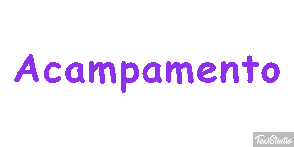 Acampamento Efeito do texto