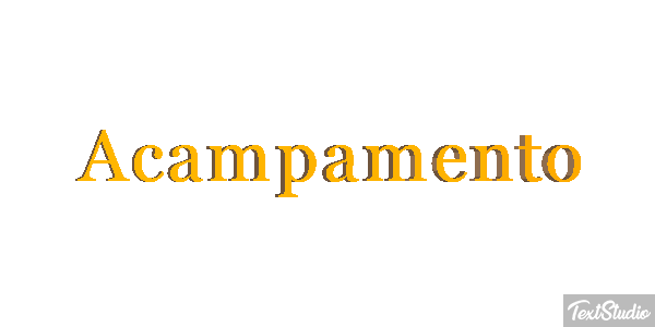 Acampamento Efeito do texto