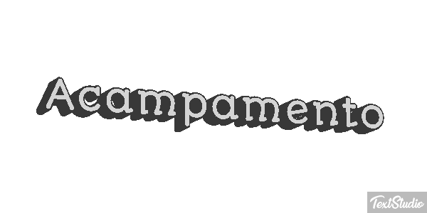 Acampamento Efeito do texto